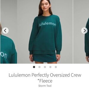 NWOT: Lululemon perfectly Oversized Spellout Crewneck l/xl